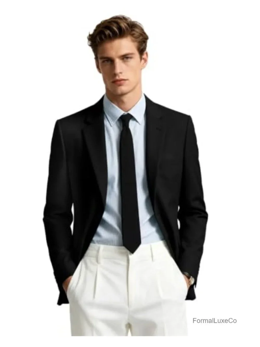 Men's Slim Fit Suit Jacket Blazer Sport Coat for Wedding Prom
